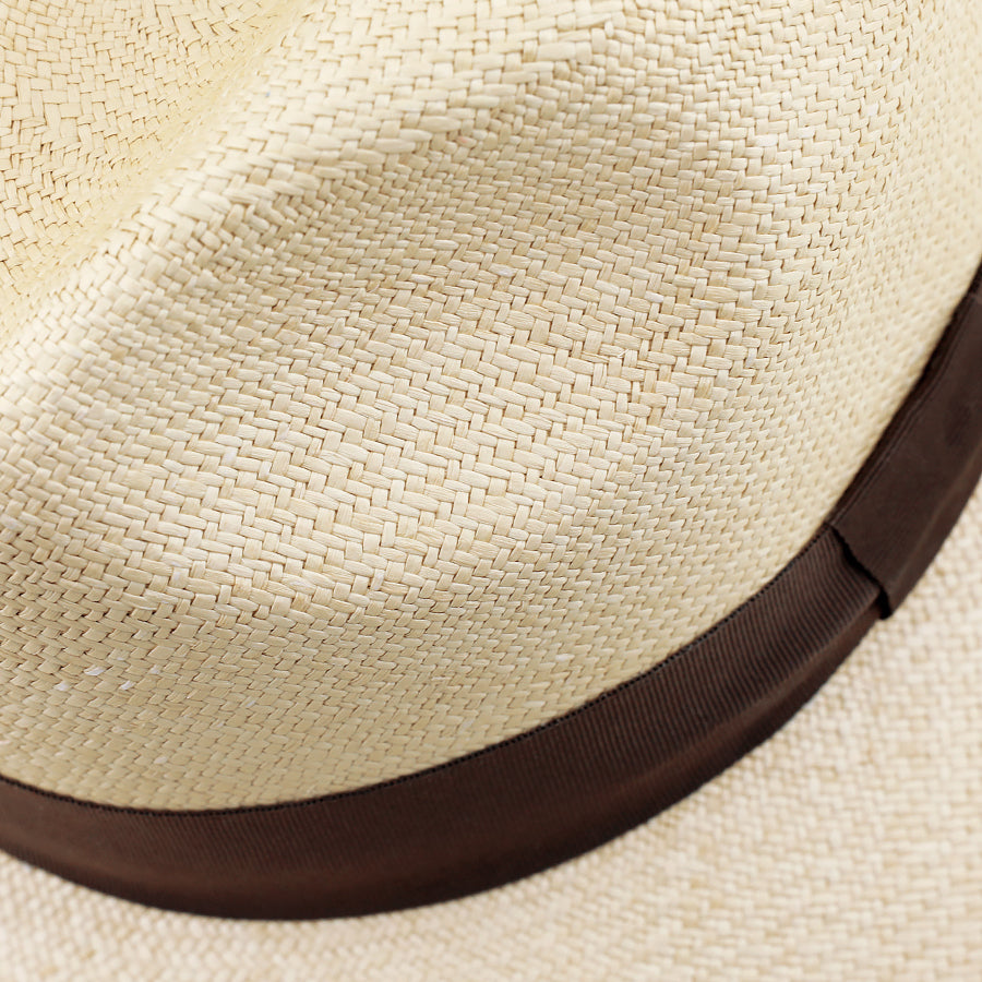 Panama Hat - Sand / Brown Ribbon - Llano