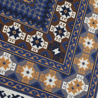 8 Bit Motif Silk Pocket Square - Grey / Brown - 40x40cm