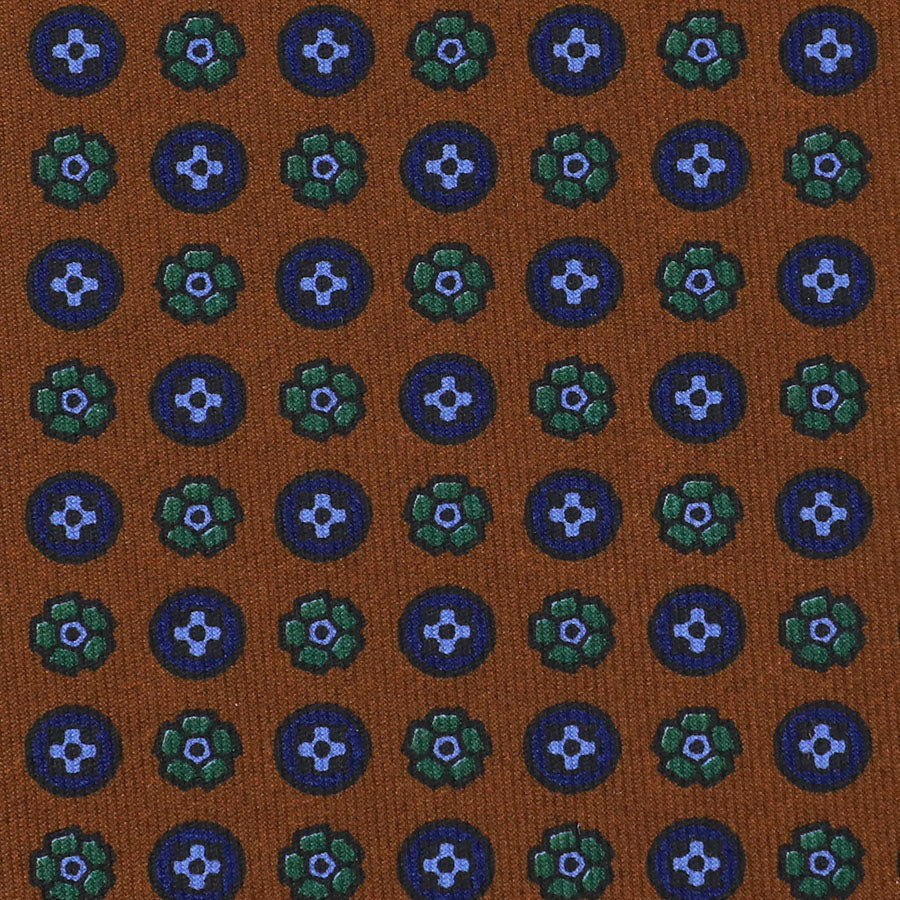 Ancient Madder Silk Bespoke Tie - Brown