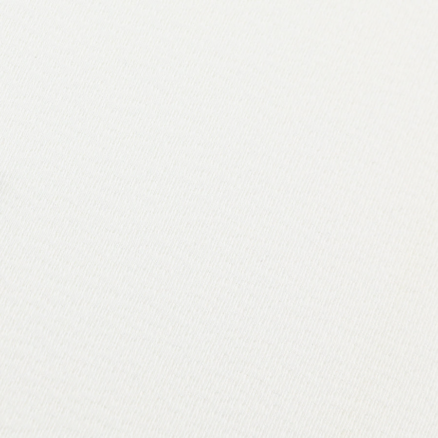 Vintage Kimono Silk Pocket Square - White - Hand-Rolled
