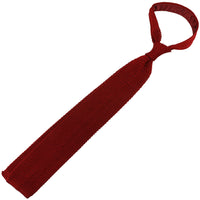 Silk Knit Tie - Cherry