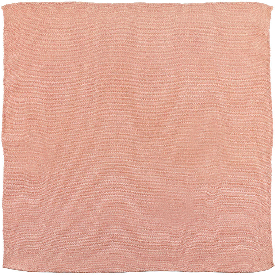 Vintage Kimono Silk Pocket Square - Apricot