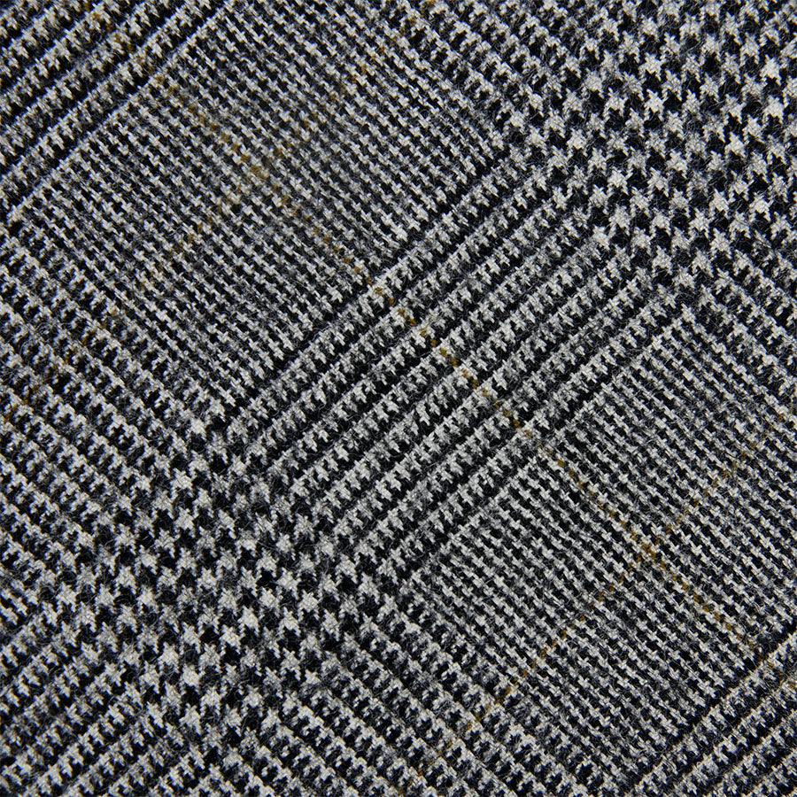 Vintage Cerruti 1881 Glencheck Bespoke Wool Tie - Grey