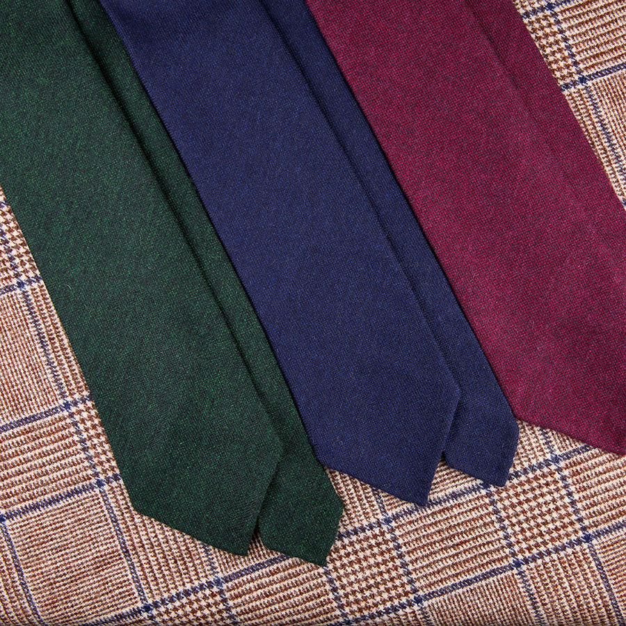 Cashmere Bespoke Tie - Navy