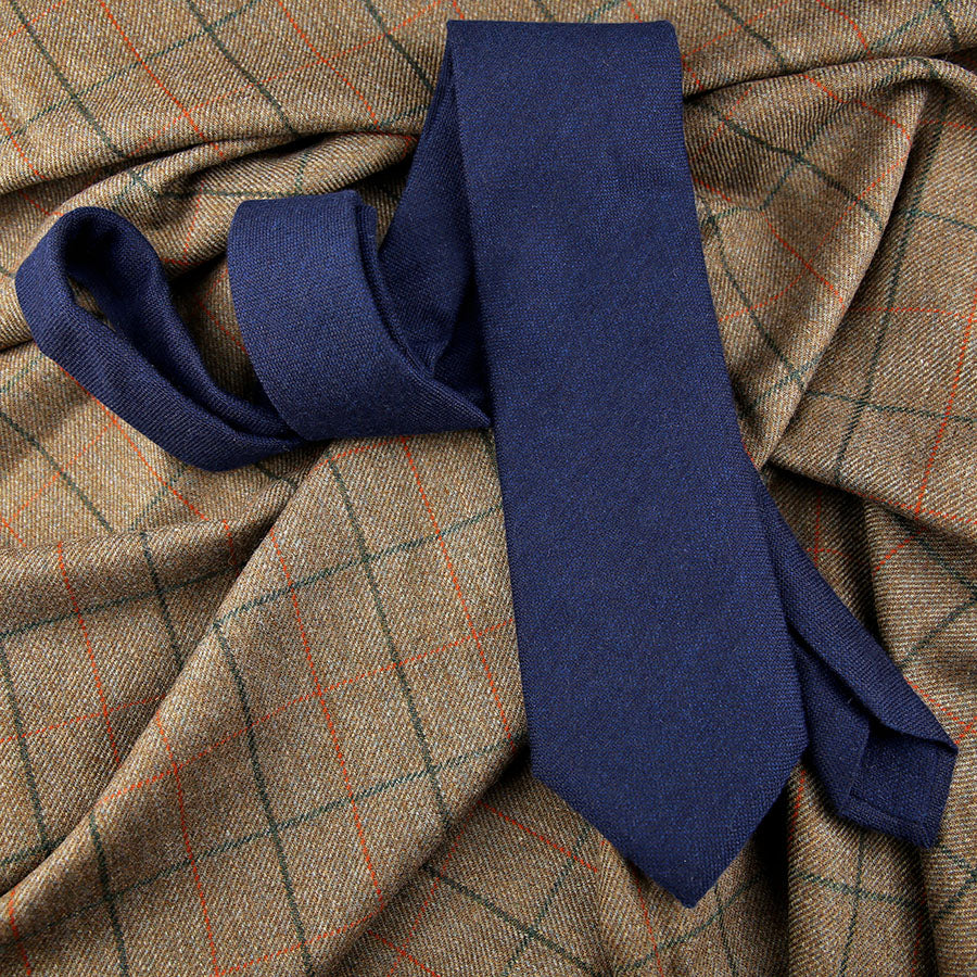 Cashmere Bespoke Tie - Navy