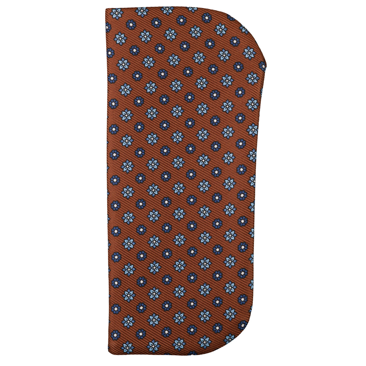 Floral Printed Silk Glasses Case - Beech