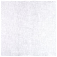 3x White Irish Linen Pocket Square - Hand-Rolled