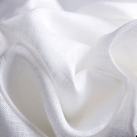 Plain Silk Pocket Square - White - Hand-Rolled
