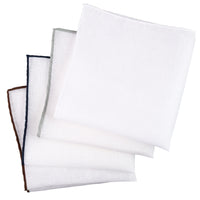 4x Irish Linen Pocket Square Set - Colors