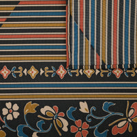 Vintage Kimono Silk Pocket Square - Multicolor