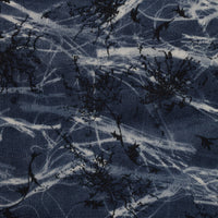 Vintage Kimono Silk Pocket Square - Navy