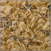 Vintage Kimono Silk Pocket Square - Brass