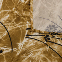 Vintage Kimono Silk Pocket Square - Brass
