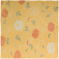 Vintage Kimono Silk Pocket Square - Yellow