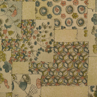 Vintage Kimono Silk Pocket Square - Ochre