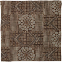 Vintage Kimono Silk Pocket Square - Hazelnut