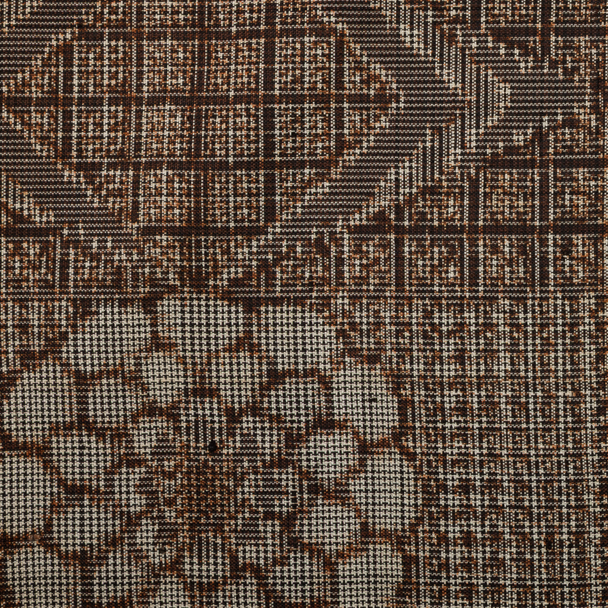 Vintage Kimono Silk Pocket Square - Hazelnut