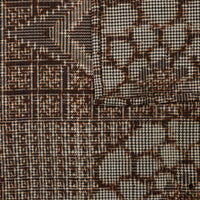 Vintage Kimono Silk Pocket Square - Hazelnut