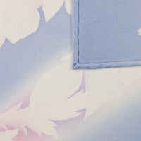 Vintage Kimono Silk Pocket Square - Blue / White