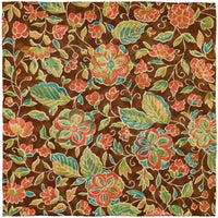 Vintage Kimono Silk Pocket Square - Brown