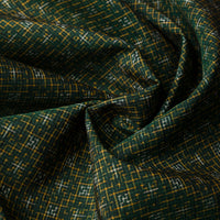 Vintage Kimono Silk Pocket Square - Green