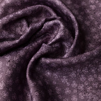 Vintage Kimono Silk Pocket Square - Eggplant