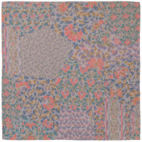Vintage Kimono Silk Pocket Square - Lilac