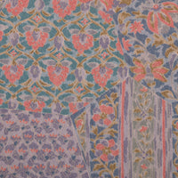 Vintage Kimono Silk Pocket Square - Lilac