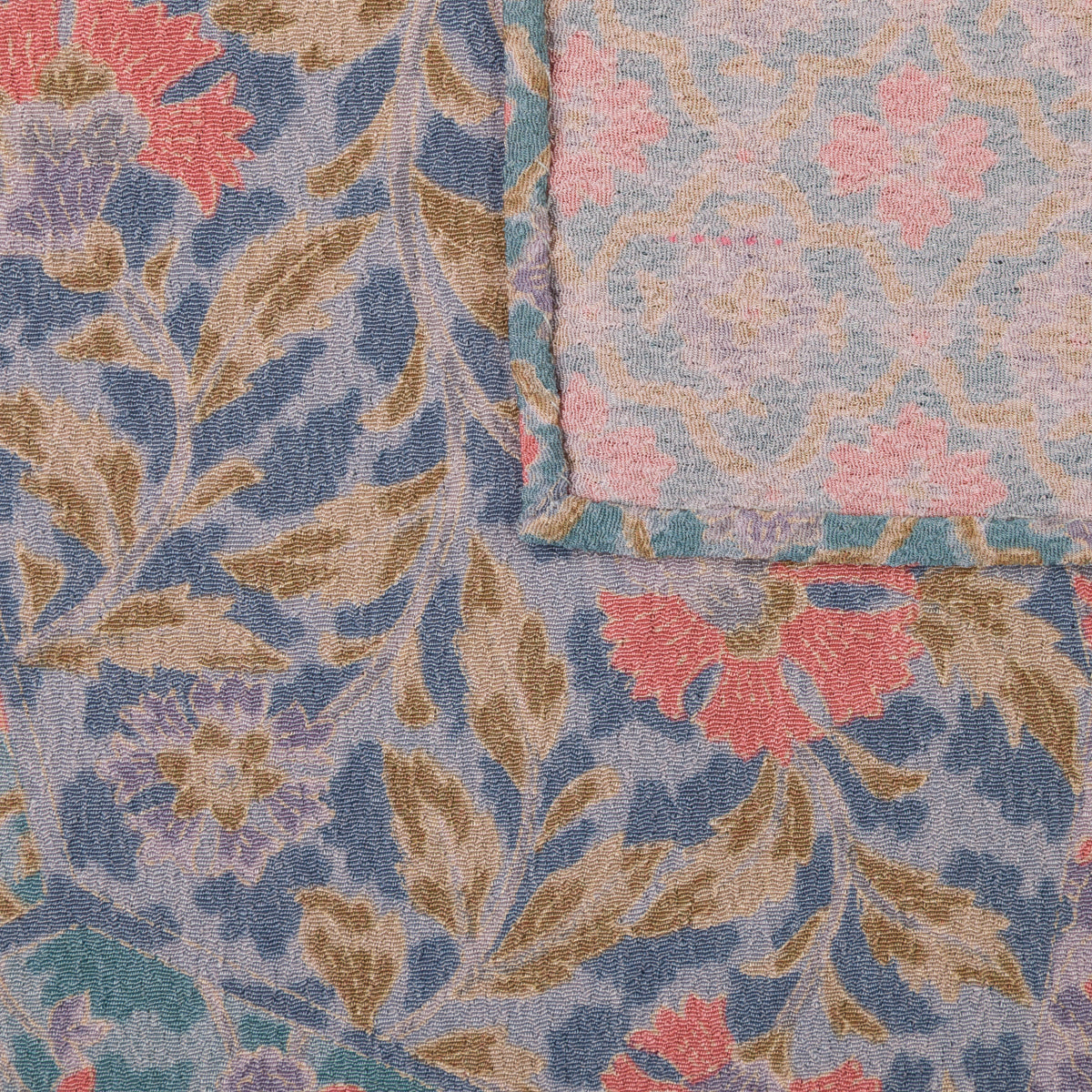 Vintage Kimono Silk Pocket Square - Lilac