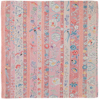 Vintage Kimono Silk Pocket Square - Pink