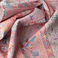 Vintage Kimono Silk Pocket Square - Pink