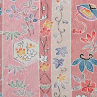 Vintage Kimono Silk Pocket Square - Pink