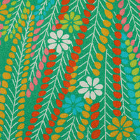 Vintage Kimono Silk Pocket Square - Green