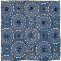 Vintage Kimono Silk Pocket Square - Navy