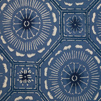 Vintage Kimono Silk Pocket Square - Navy