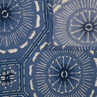 Vintage Kimono Silk Pocket Square - Navy