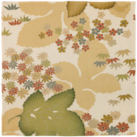 Vintage Kimono Silk Pocket Square - Beige