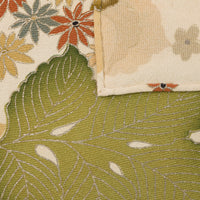 Vintage Kimono Silk Pocket Square - Beige