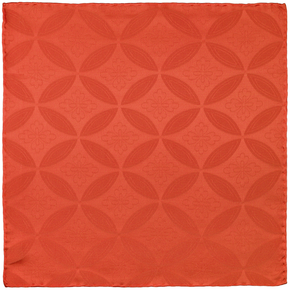 Vintage Kimono Silk Pocket Square - Peach