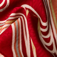 Vintage Kimono Silk Pocket Square - Red