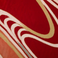 Vintage Kimono Silk Pocket Square - Red