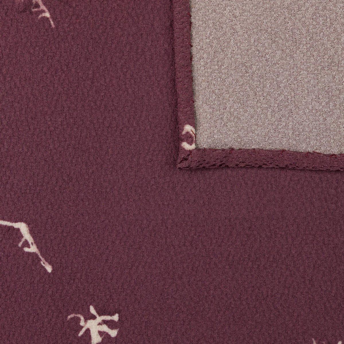 Vintage Kimono Silk Pocket Square - Dusty Pink