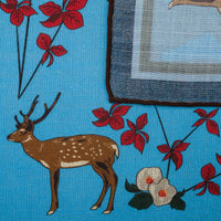 Japanese Hunter Wool / Silk Pocket Square - Sky - 40x40cm