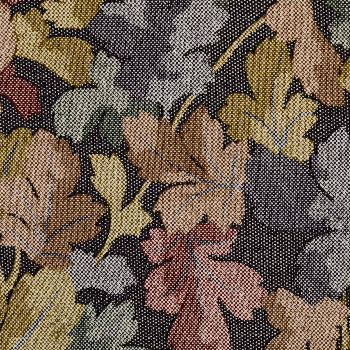 Vintage Kimono Silk Pocket Square - Fall