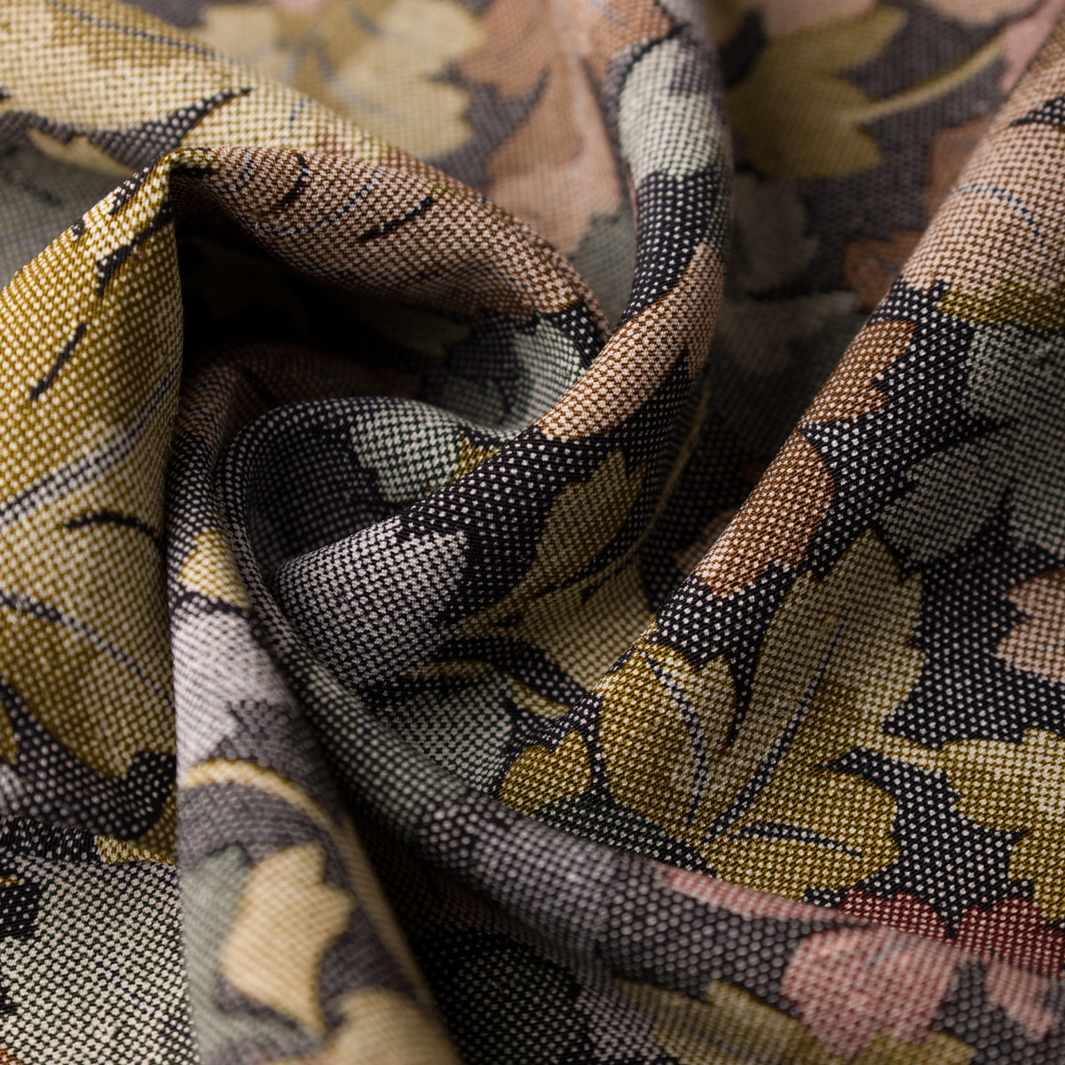 Vintage Kimono Silk Pocket Square - Fall