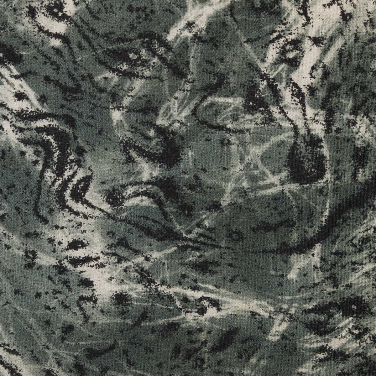 Vintage Kimono Silk Pocket Square - Steel