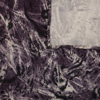 Vintage Kimono Silk Pocket Square - Eggplant