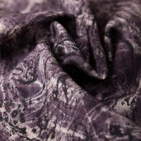 Vintage Kimono Silk Pocket Square - Eggplant