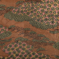 Vintage Kimono Silk Pocket Square - Beech