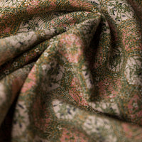 Vintage Kimono Silk Pocket Square - Olive